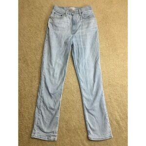 Abercrombie Fitch 90s Straight Ultra High Rise Light Wash Jeans Womens Size 26‎